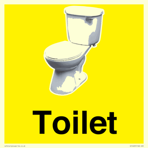 Toilet Sign Dementia Friendly Yellow